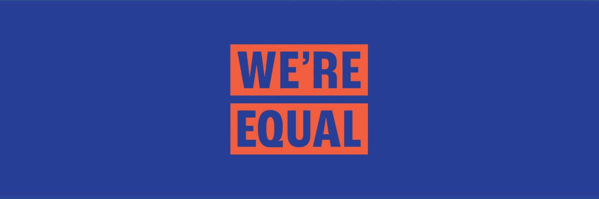 #WeAreEqual banner logo
