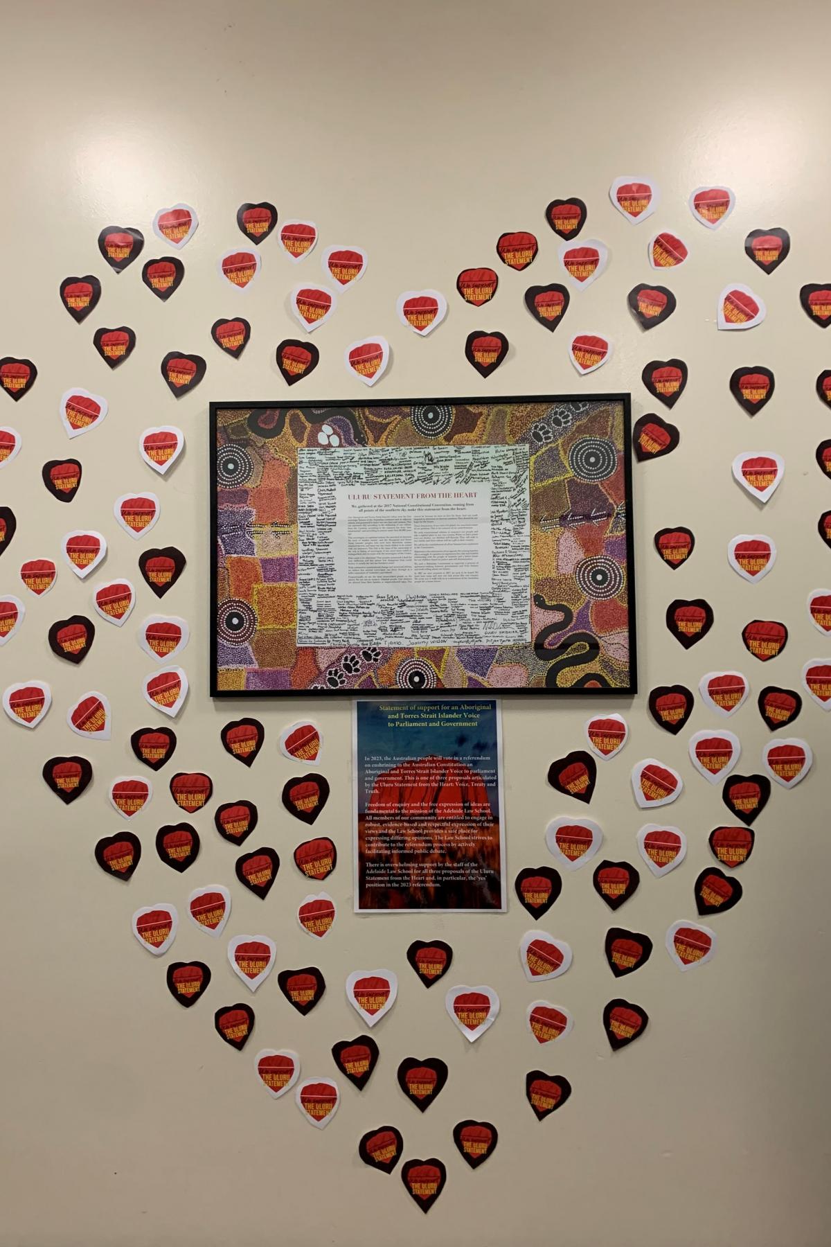 Love heart to support the Voice to Parliament