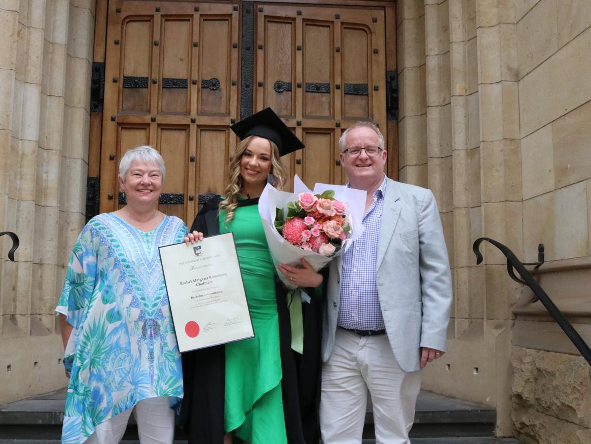 Rachel Chalmers at Graduation